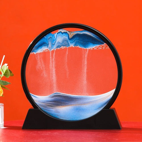 Decoración de reloj de arena movediza 3D