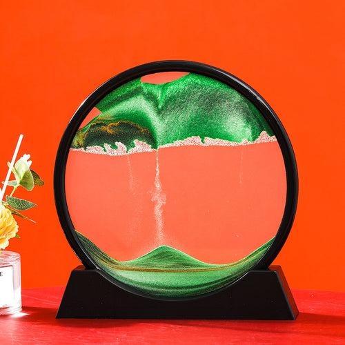 Decoración de reloj de arena movediza 3D