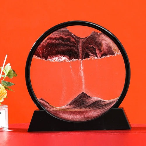 Decoración de reloj de arena movediza 3D