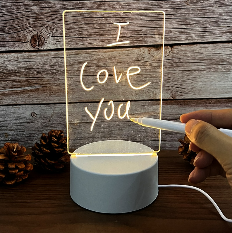 Luz para tablero de mensajes creativos