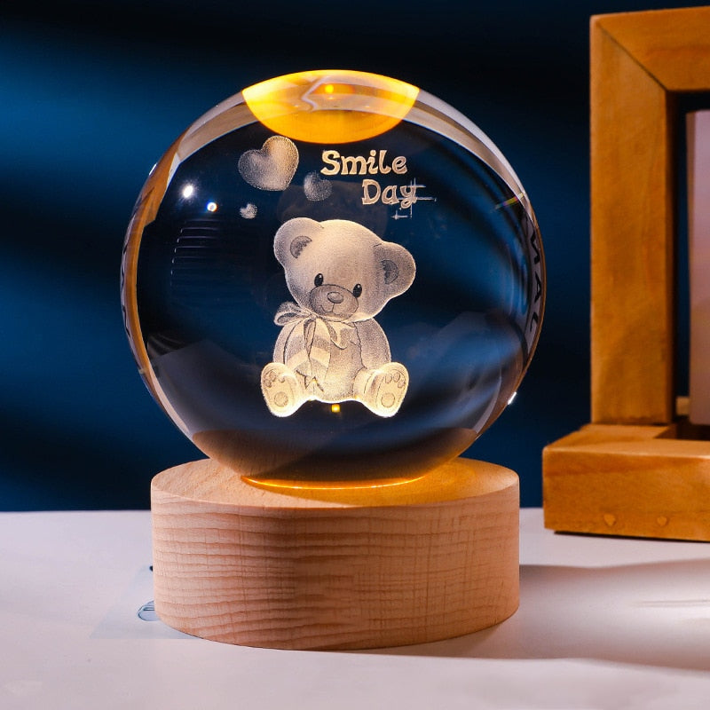 Lámpara decorativa espacial 3D - Brillo cósmico