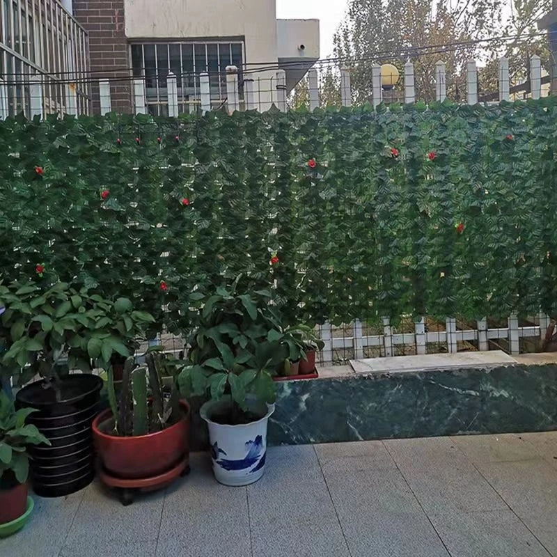 Muro de hojas artificiales verticales inglesas para decoración