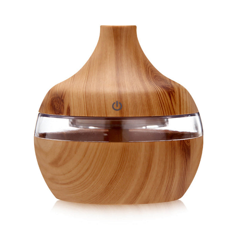 Humidificador de aire ultrasónico USB y difusor de aroma con LED