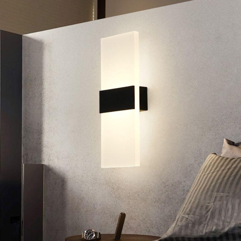Aplique de pared acrílico minimalista