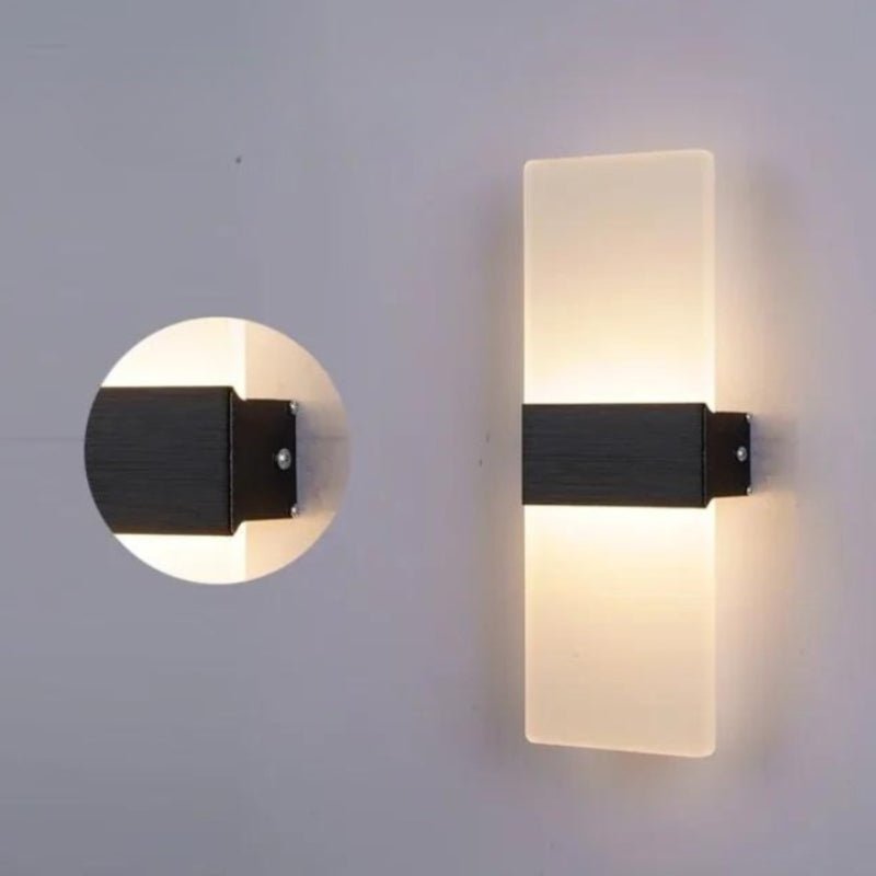 Aplique de pared acrílico minimalista