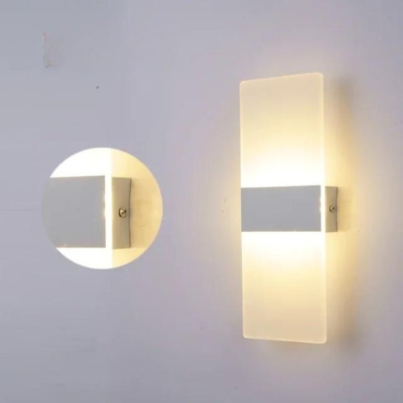 Aplique de pared acrílico minimalista