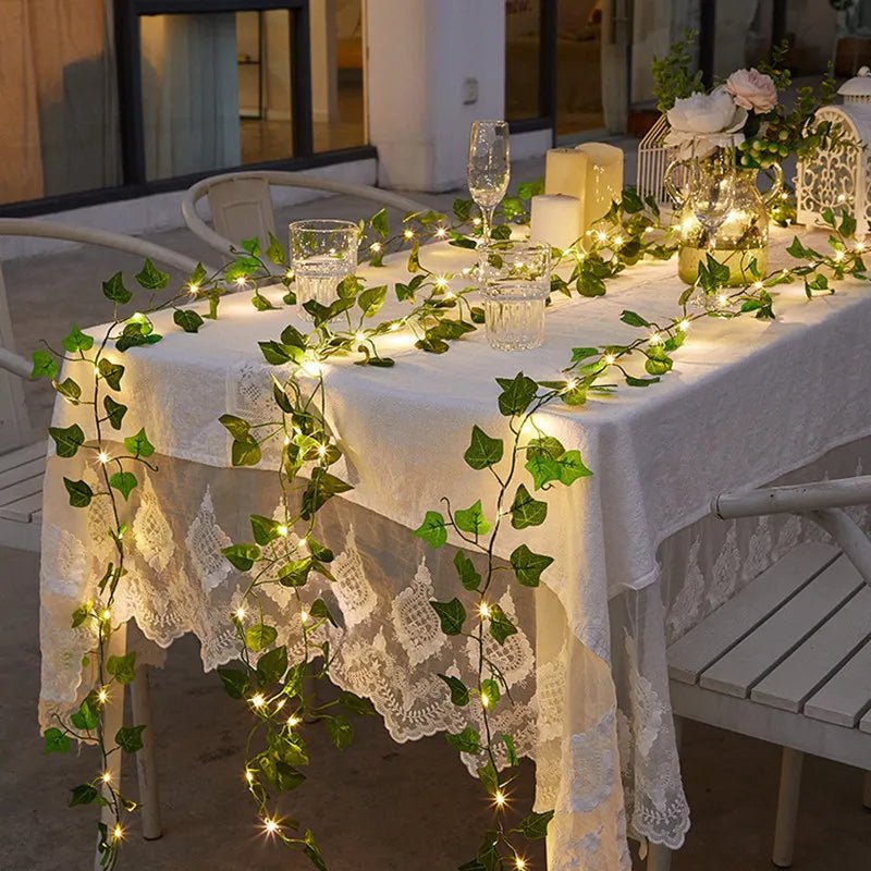 Planta decorativa con LED