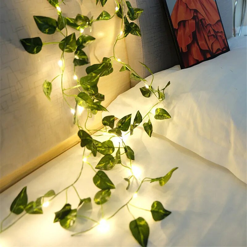 Planta decorativa con LED