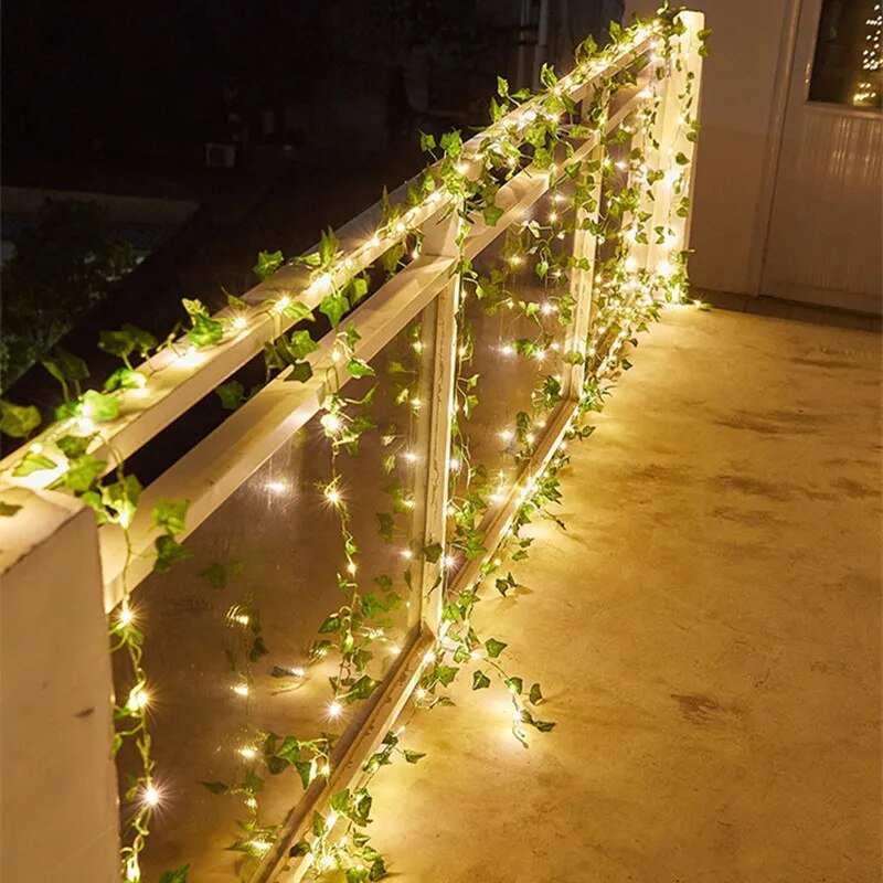 Planta decorativa con LED